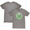 VfL Wolfsburg 1863FC Color Crest Twisted Tri-Blend Slub T-Shirt - - Front View