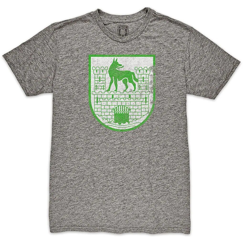 VfL Wolfsburg 1863FC Retro Crest Twisted Tri-Blend Slub T-Shirt - Heather Gray