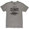 Como 1907 1863FC Mono Crest Twisted Tri-Blend Slub T-Shirt - Heather Gray - Side View