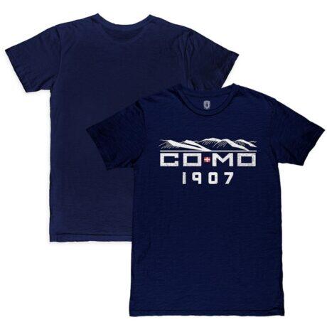 Como 1907 1863FC Landmark Slub T-Shirt - Navy - Front View