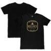 RCD Mallorca 1863FC Retro Seal Slub T-Shirt - Black - Front View