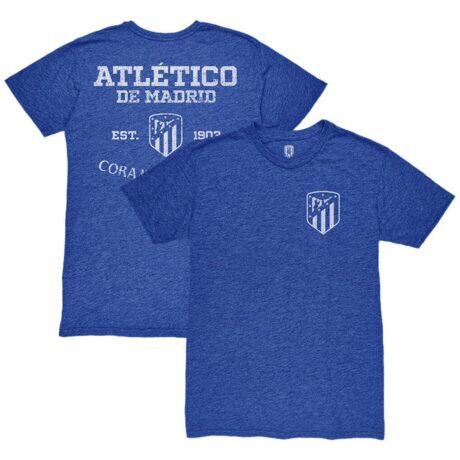 Atletico de Madrid 1863FC Front Back Date Twisted Tri-Blend T-Shirt - - Front View