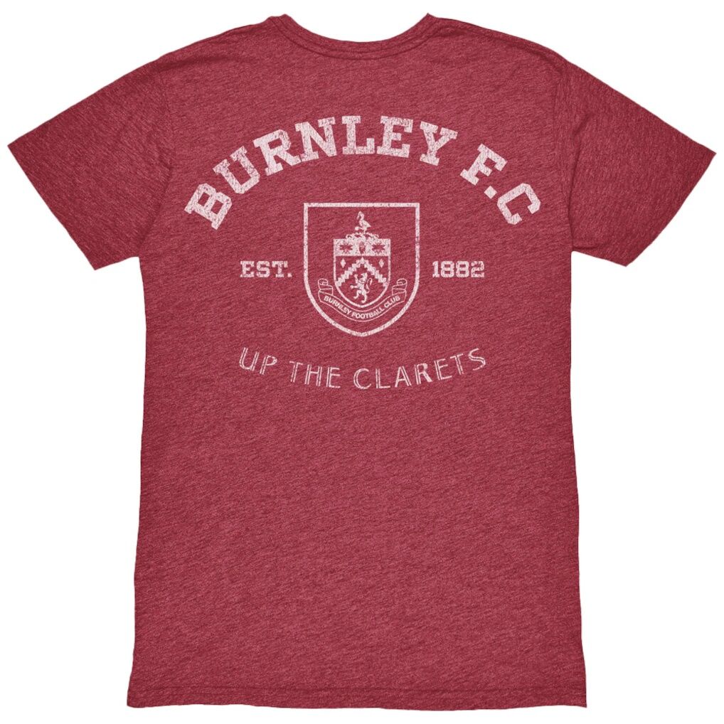 Burnley 1863FC Front Back Date Twisted Tri-Blend T-Shirt - Claret