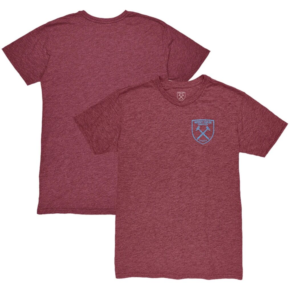 West Ham United 1863FC Front Back Date Twisted Tri-Blend T-Shirt - Claret