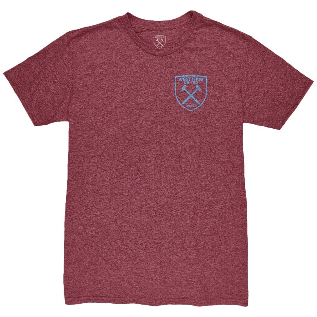 West Ham United 1863FC Front Back Date Twisted Tri-Blend T-Shirt - Claret