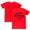 RCD Mallorca 1863FC Palms Slub T-Shirt - Red - Front View
