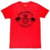 RCD Mallorca 1863FC Palms Slub T-Shirt - Red - Side View