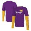 Los Angeles Sparks Stadium Essentials Unisex Spectator Long Sleeve T-Shirt - Purple - Front View