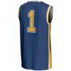 #1 Emory Eagles GameDay Greats Unisex Lightweight Basketball Jersey - Blue - Detail View