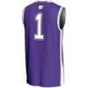 #1 Kansas State Wildcats GameDay Greats Unisex Lightweight Basketball Jersey - Purple - Detail View