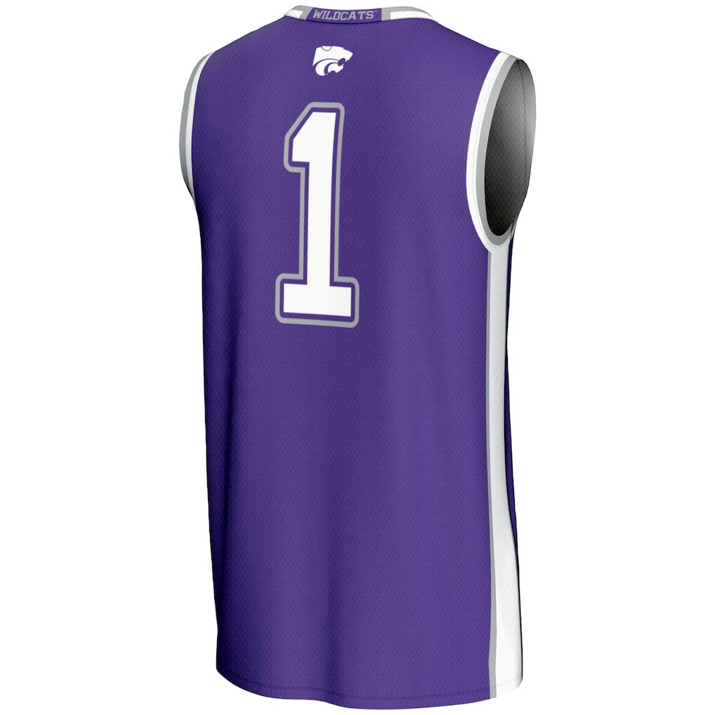 #1 Kansas State Wildcats GameDay Greats Unisex Lightweight Basketball Jersey