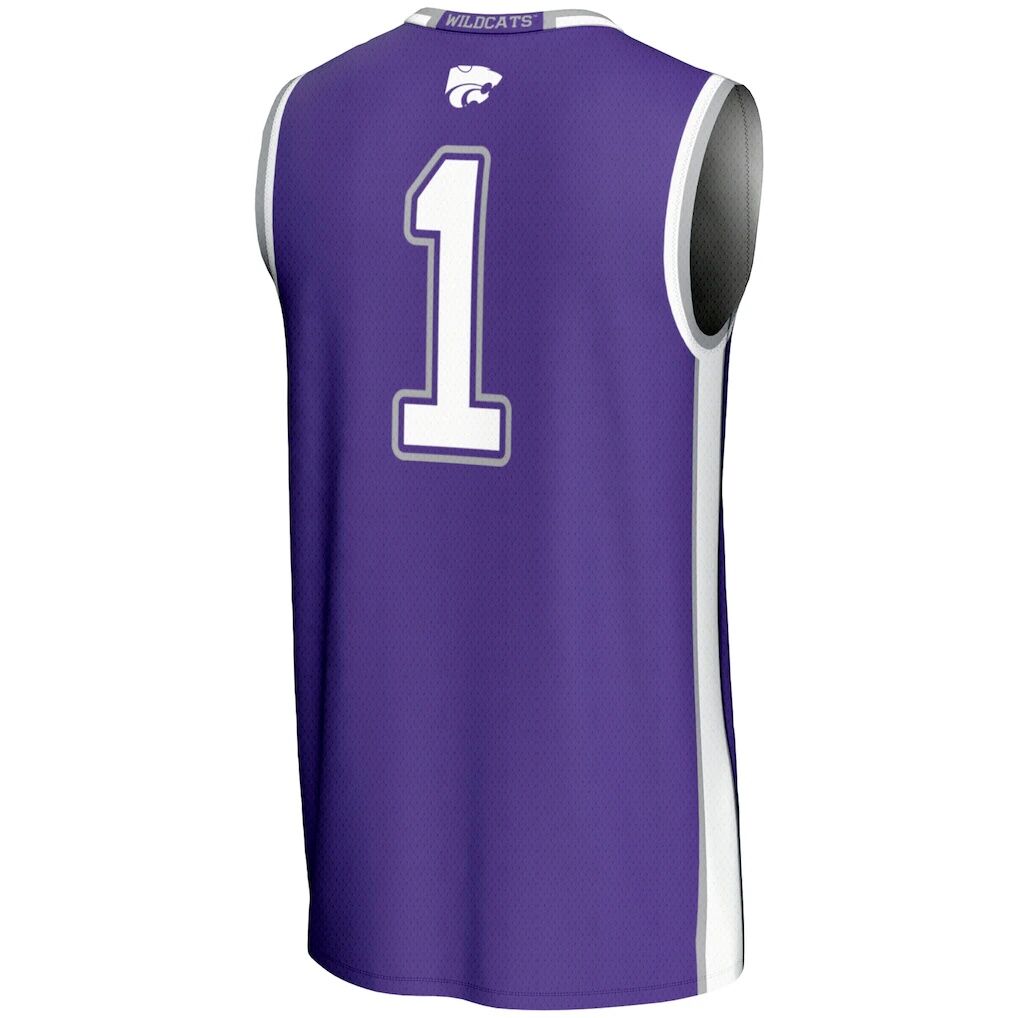 #1 Kansas State Wildcats GameDay Greats Youth Lightweight Basketball Jersey