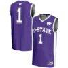 #1 Kansas State Wildcats GameDay Greats Youth Lightweight Basketball Jersey - Purple - Front View
