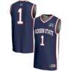 #1 Jackson State Tigers GameDay Greats Youth Lightweight Basketball Jersey - Navy - Front View
