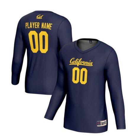 Cal Bears GameDay Greats Unisex NIL Pick-A-Player Lightweight Women's Volleyball Jersey - Navy - Front View