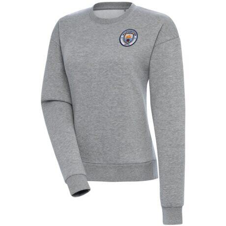 Manchester City Women's Takeover Crewneck Pullover Sweatshirt - - Front View