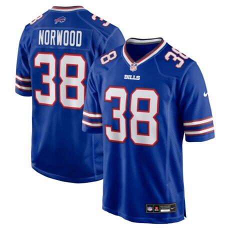 Tre Norwood Buffalo Bills Nike Team Game Jersey - - Front View