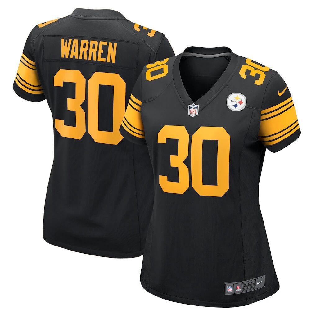 Jaylen Warren Pittsburgh Steelers Nike Women's Alternate Game Jersey