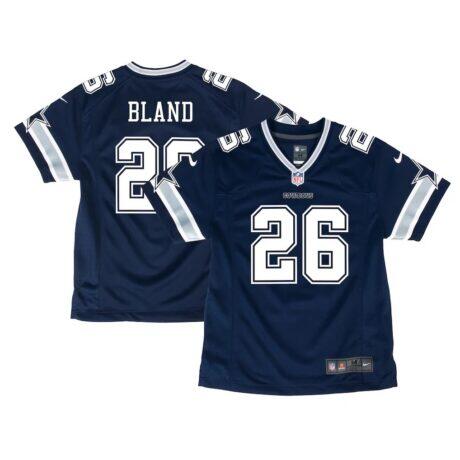 DaRon Bland Dallas Cowboys Nike Youth Game Jersey - Navy - Front View