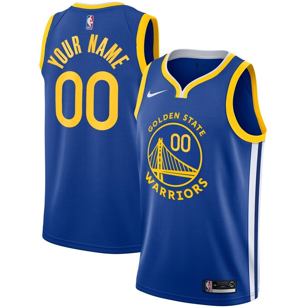 Golden State Warriors Nike Unisex 2019/20 Custom Swingman Jersey – Royal – Icon Edition