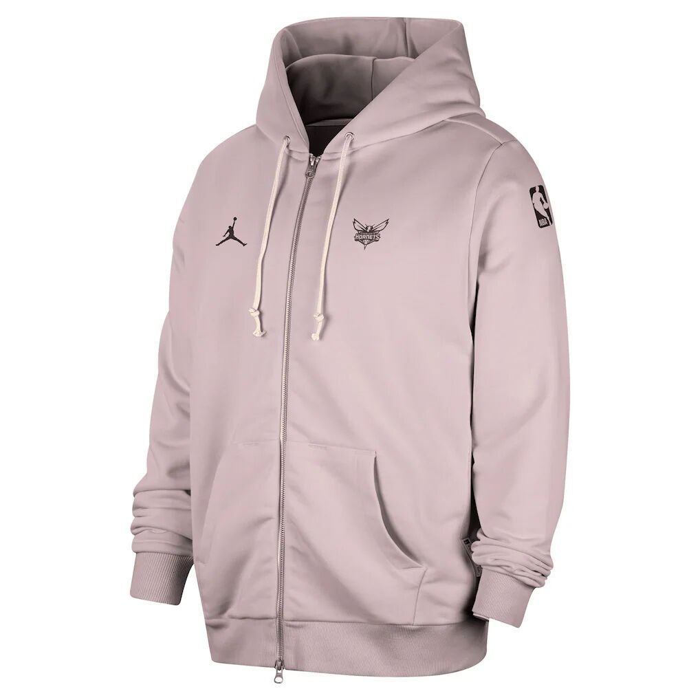 Charlotte Hornets Jordan Brand Authentic Standard Issue Full-Zip Hoodie Jacket – Light Purple