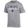 Case Western Reserve Spartans Champion Wrestling Stack Logo T-Shirt - Gray - Side View