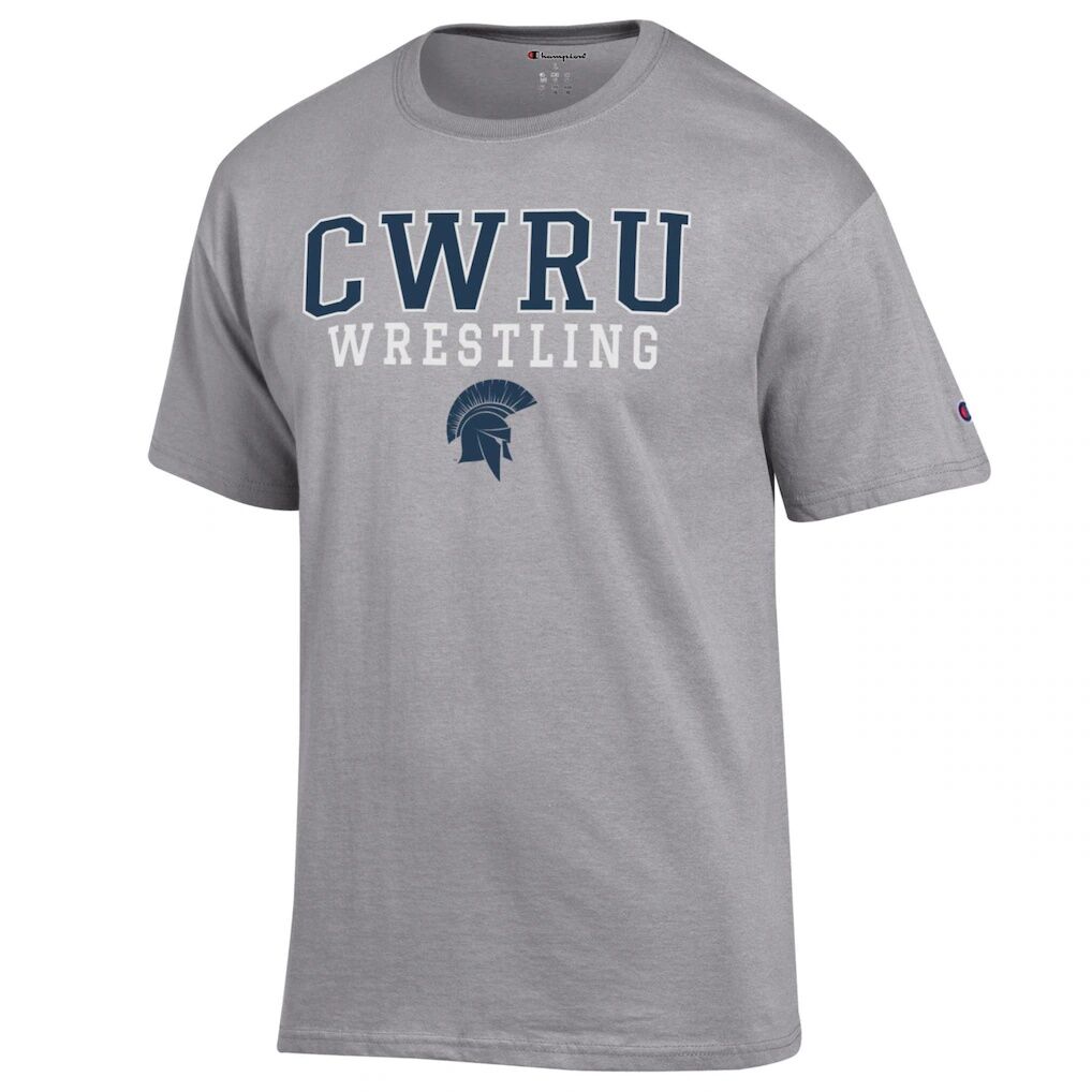 Case Western Reserve Spartans Champion Wrestling Stack Logo T-Shirt