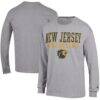 College of New Jersey Lions Champion Wrestling Stacked Logo Long Sleeve T-Shirt - - Front View