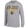 College of New Jersey Lions Champion Wrestling Stacked Logo Long Sleeve T-Shirt - - Side View