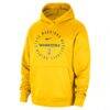 Golden State Warriors Nike 2024/25 Spotlight On-Court Practice Performance Pullover Hoodie - Gold - Side View