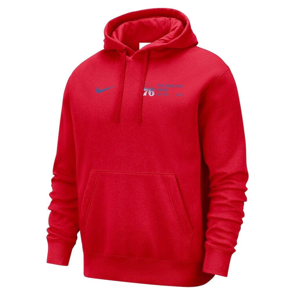 Philadelphia 76ers Nike Courtside Club Pullover Hoodie