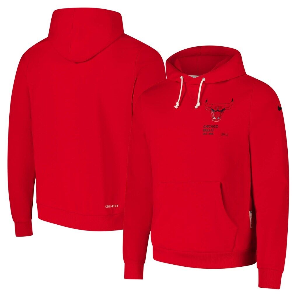 Chicago Bulls Nike Courtside Standard Issue Premium Performance Pullover Hoodie