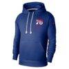 Philadelphia 76ers Nike Courtside Standard Issue Premium Performance Pullover Hoodie - - Back View