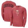 Chicago Bulls Jordan Brand Courtside Statement Edition Heavyweight Pullover Sweatshirt - Red - Front View