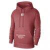 Philadelphia 76ers Jordan Brand Courtside Statement Edition Pullover Hoodie - Red - Back View
