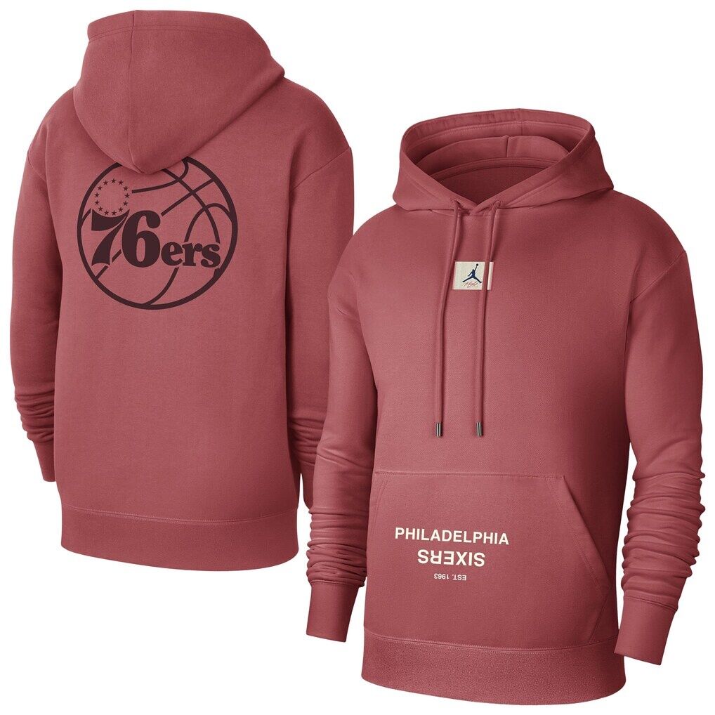 Philadelphia 76ers Jordan Brand Courtside Statement Edition Pullover Hoodie