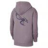 Charlotte Hornets Jordan Brand Courtside Statement Edition Pullover Hoodie - Purple - Detail View