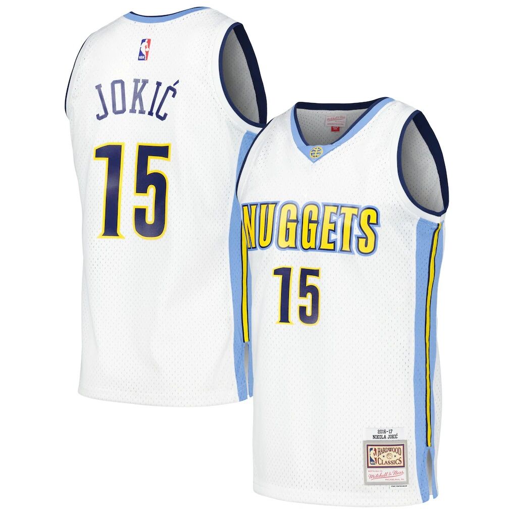 Nikola Jokic Denver Nuggets Mitchell & Ness 2016/17 Throwback Swingman Jersey
