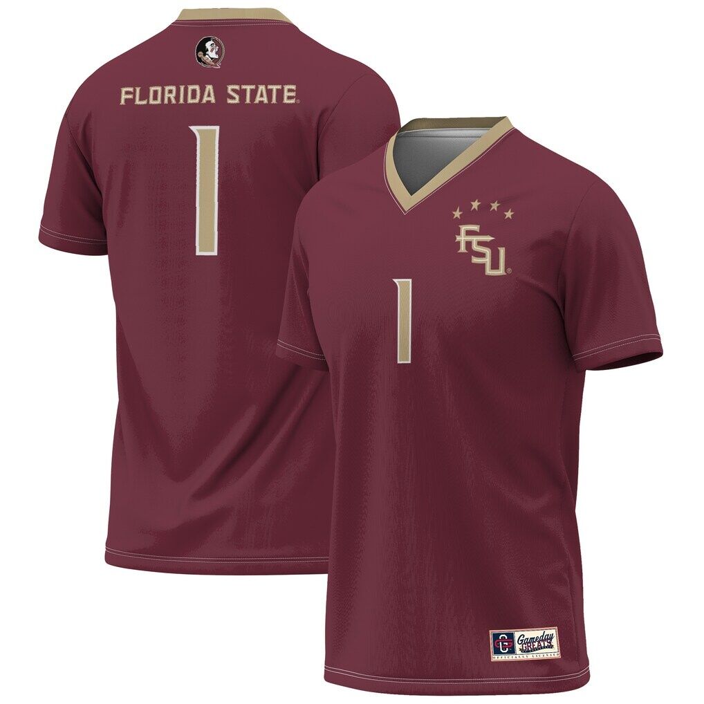 Florida State Seminoles GameDay Greats 2023 NCAA Women's Soccer National Champions Four-Star Fashion Jersey - Garnet