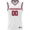 Arkansas Razorbacks GameDay Greats Youth NIL Pick-A-Player Lightweight Women's Basketball Jersey - White - Side View