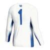 #1 Kentucky Wildcats GameDay Greats Youth Lightweight Volleyball Jersey - White - Detail View