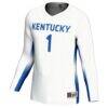 #1 Kentucky Wildcats GameDay Greats Youth Lightweight Volleyball Jersey - White - Side View