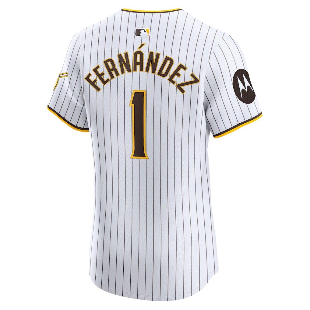 Tony Fernández San Diego Padres Nike Home Elite Sponsor Patch Player Jersey