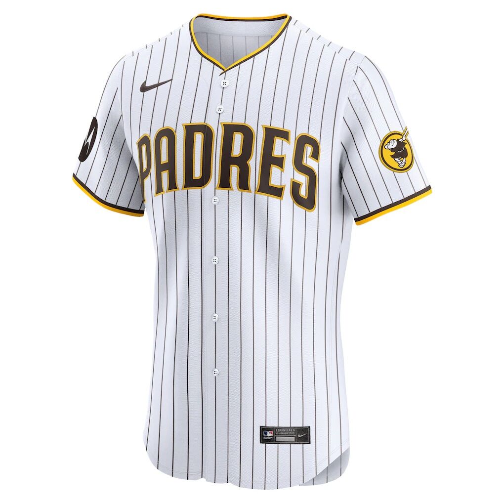Tony Fernández San Diego Padres Nike Home Elite Sponsor Patch Player Jersey