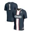 #1 Howard Bison GameDay Greats Lightweight Soccer Fashion Jersey - Navy - Front View