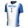 #1 Kentucky Wildcats GameDay Greats Unisex Women's Soccer Lightweight Fashion Jersey - White - Side View
