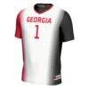 #1 Georgia Bulldogs GameDay Greats Unisex Women's Soccer Lightweight Fashion Jersey - White - Side View