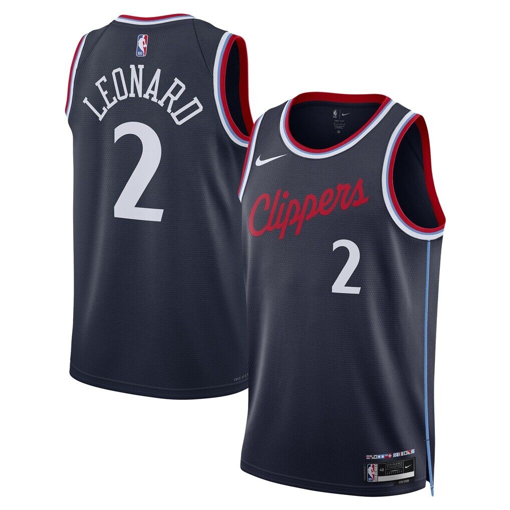 Kawhi Leonard LA Clippers Nike Unisex 2024/25 Swingman Jersey – Navy – Icon Edition