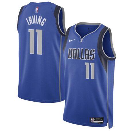 Kyrie Irving Dallas Mavericks Nike Unisex Swingman Jersey - Blue - Front View