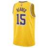 Austin Reaves Los Angeles Lakers Nike Unisex Swingman Jersey - Gold - Detail View